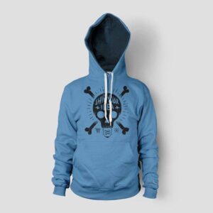 Shirt Ninja Silhouette Blue Color